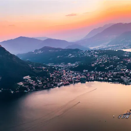 شقة Magic Gandria Lake-view Terrace - Happy لوغانو