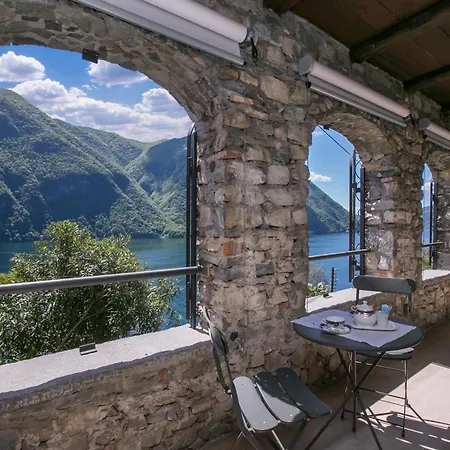 شقة Magic Gandria Lake-view Terrace - Happy *